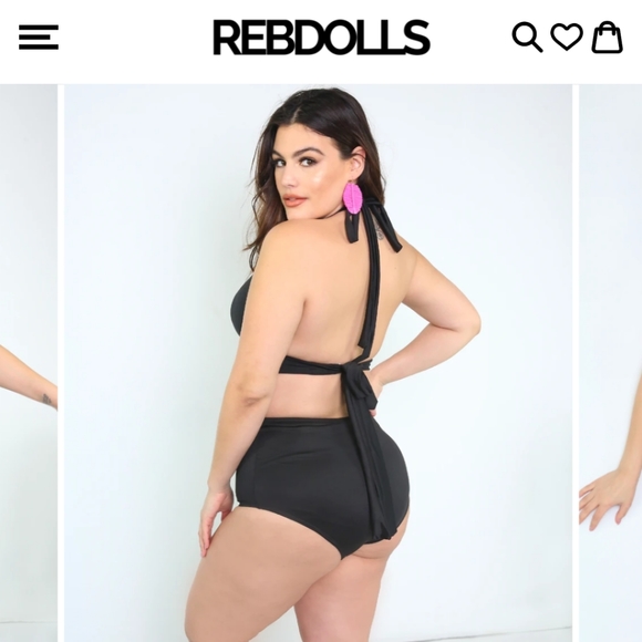 Rebdolls High-waisted Swim Bottoms - Picture 3 of 7